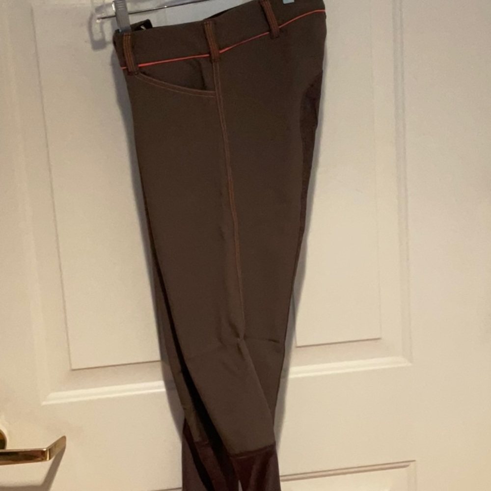 Irideon winter fleece lined brown full seat breeches